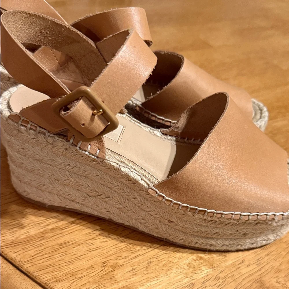 ANTONIO MELANI Light Brown Espadrille Sandals